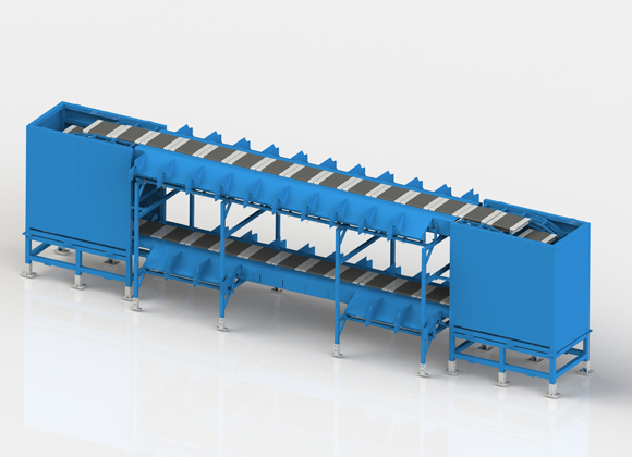 双层直线分拣机 